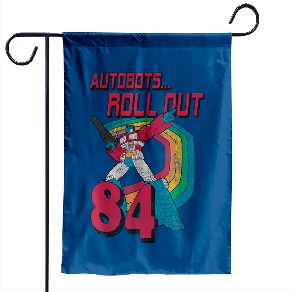 Transformers Autobots Roll Out 84 Retro Garden Flags