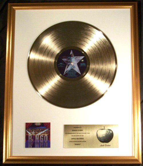 Ringo Starr Ringo (1973 Solo LP) Non RIAA Record Award Apple Records MEGA RARE