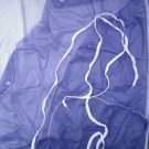 ONE  Household Self Tie Adjustable Waist  Blue Vinyl Apron