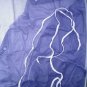 ONE  Household Self Tie Adjustable Waist  Blue Vinyl Apron