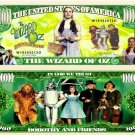 2/$1.00  WIZARD OF OZ NOVELTY MILION DOLLAR BILLS (2 Bills)