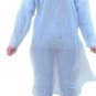 Household Self Tie Adjustable Waist  Blue Plastic Apron