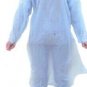 Household Self Tie Adjustable Waist  Blue Plastic Apron