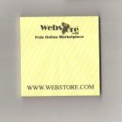 Webstore sticky note pad  3 x 3 Inches Canary Yellow #6 50-Sheet Pad  - NEW