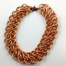 Handmade bronze chainmaille bracelet