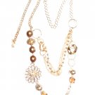 Double Goldtone Chain Necklace