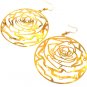Round Rose Earrings