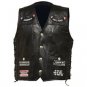 Diamond Plate&acirc;�&cent; Rock Design Genuine Buffalo Leather Vest