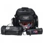 Diamond Plate™ 3pc Rock Design Genuine Buffalo Leather Motorcycle Bag Set