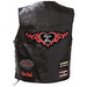 Diamond Plate&acirc;�&cent; Ladies' Rock Design Genuine Leather Vest