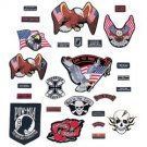 Live To Ride® 26pc Embroidered Motorcycle Patch Set