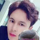 human hair lace front toupee for men