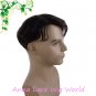 human hair lace front toupee for men