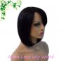 synthetic mono top LONG BOB 14inch dark brown wig for women