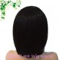 synthetic mono top LONG BOB 14inch dark brown wig for women