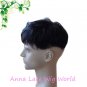 human hair fine mono toupee for men