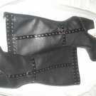Miss Tina Taste of Couture Black Boots with Heels 7.5 Zip up 434959