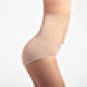 High Waist Front Busk Closure Shapewear Panties In Chinlon And Spandex