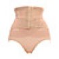 High Waist Front Busk Closure Shapewear Panties In Chinlon And Spandex