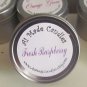 4 oz Fresh Raspberry Travel Tin Soy Candle in Pink