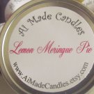 4 oz Lemon Meringue Pie Travel Tin Soy Candle in Yellow