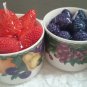 Cup O' Berries Set of 4 Scented Soy Candles in Fruity Cups