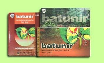 300  indonesian herb tablets batunir for kidney stones removal & bladder health