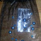 Denim Jewelry Necklace and Earring Set