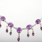 Silver Sterling Handmade Amethyst Necklace