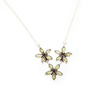 Sterling Silver Peridot Necklace