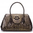 Genuine Leather Bags Embossed Crocodile Pattern High Quality Black Handbags