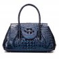 Genuine Leather Bags Embossed Crocodile Pattern High Quality Black Handbags
