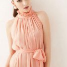 Timeless Fashion Maxi Dress for Women Beautiful Pink Long Dress Mandarin Dress Spring Dresses