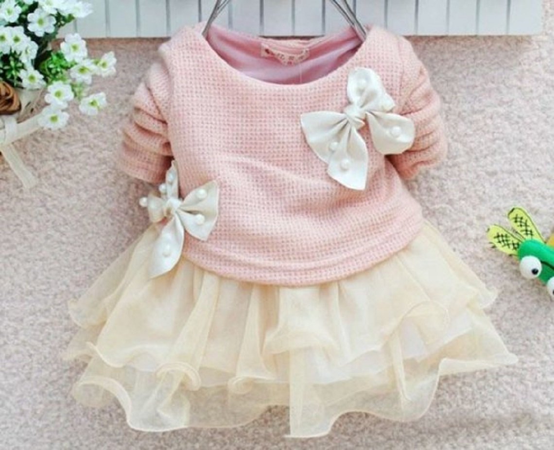 pink newborn gown