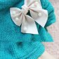 Cute Aqua Blue Dress Tutu for Newborn Girls Baby Shower Gift 0-3 Months Blue Dress