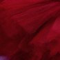 Red Tutu Skirt Newborn Props Preemie Skirt with Matching Floral Elastic Headband