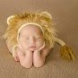 Crochet Lion Hats Furry Props for Newborn Baby Boys Photography Props