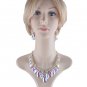 Marquise Cut AB Crystal Bridal Jewelry Sets for Women Party Wedding Necklace Drop Earring Crystals