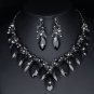 Marquise Cut AB Crystal Bridal Jewelry Sets for Women Party Wedding Necklace Drop Earring Crystals