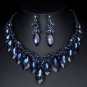 Marquise Cut AB Crystal Bridal Jewelry Sets for Women Party Wedding Necklace Drop Earring Crystals
