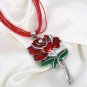 New Jewelry Set Unique Rope Casual Leather Ropes for Cowgirl Accessory Rose Pattern LMF24-18
