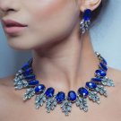 Sapphire Gemstone Jewelry Set for Women Fashion Pageant Jewelry Sets