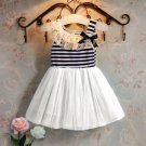 Infant Girls Dress Mintgreen Tutu Dress Striped Dress Summer Lace Infant Dress 2t,3t,4t