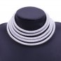 New Fashion Kim Kardashian Silver Choker Necklace 38cm Rope Collar Statement Necklace Jewelry