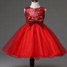 Red Dress for Toddler with FREE Red Headband Girls Formal Wear RSS 2018 Fashion Dress