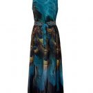 Beautiful Peacock Maxi Dress for Women Peacock Prints Size XL,2XL,3XL,4XL Ready for Shipping
