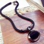 Black Pendant Necklaces All Match Elegant Black Necklace Exaggerated Clavicle Chain Accessories