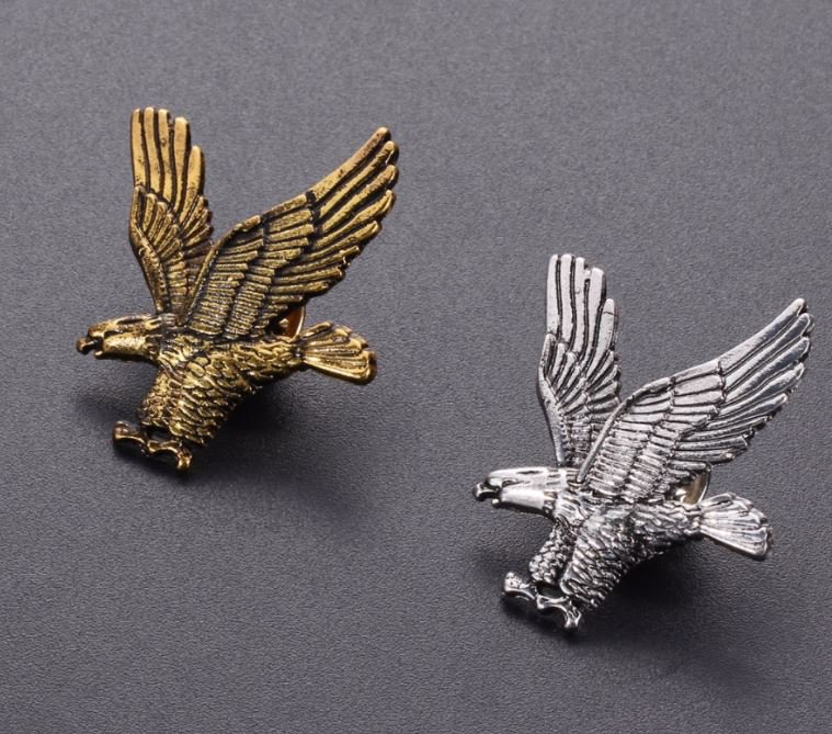 Pin Brooch for Men Eagle Lapel Pins Unisex Brooch for Men and Women Eagles Flight