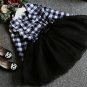Buy 12-24 Months High Quality Black Dress for Toddler Girls Checkered Fashion Black Dress