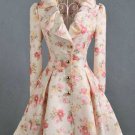 Rsslyn Peach Trench Coats for Women Free CC Brooch